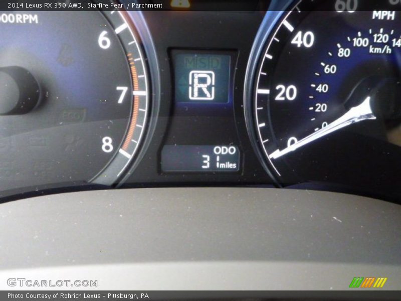 Starfire Pearl / Parchment 2014 Lexus RX 350 AWD
