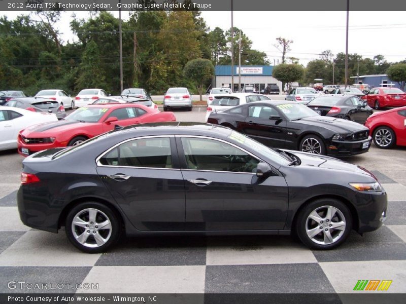 Graphite Luster Metallic / Taupe 2012 Acura TSX Technology Sedan
