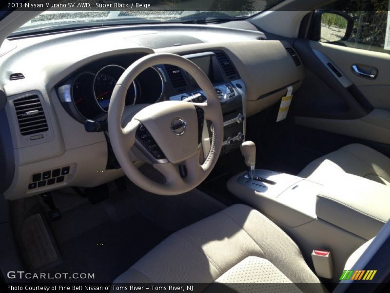 Super Black / Beige 2013 Nissan Murano SV AWD