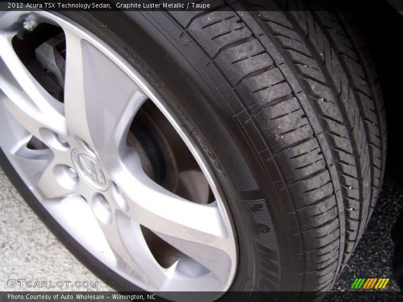 Graphite Luster Metallic / Taupe 2012 Acura TSX Technology Sedan