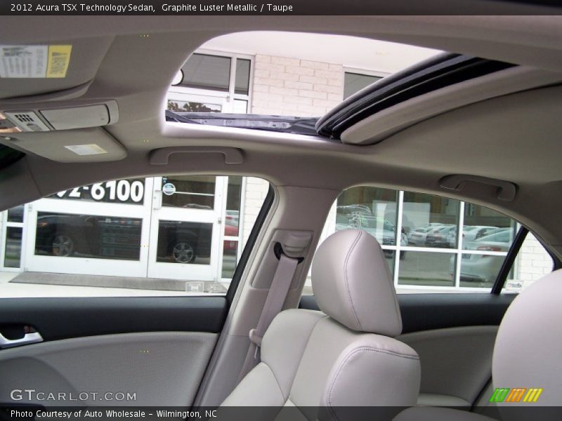 Graphite Luster Metallic / Taupe 2012 Acura TSX Technology Sedan