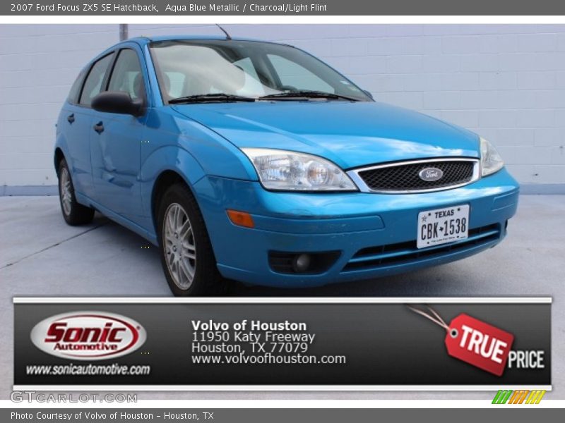 Aqua Blue Metallic / Charcoal/Light Flint 2007 Ford Focus ZX5 SE Hatchback