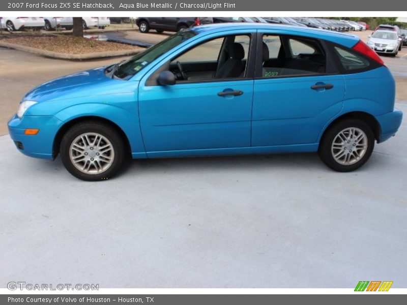Aqua Blue Metallic / Charcoal/Light Flint 2007 Ford Focus ZX5 SE Hatchback