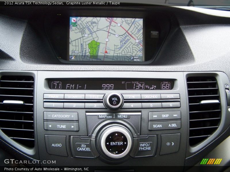 Graphite Luster Metallic / Taupe 2012 Acura TSX Technology Sedan