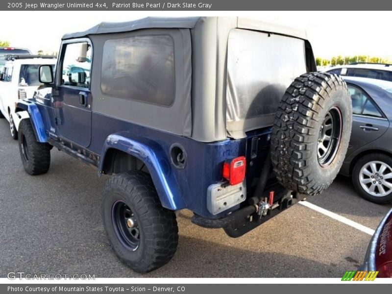 Patriot Blue Pearl / Dark Slate Gray 2005 Jeep Wrangler Unlimited 4x4