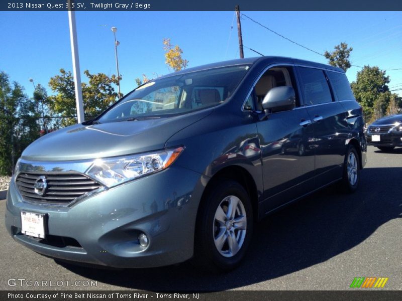 Twilight Gray / Beige 2013 Nissan Quest 3.5 SV