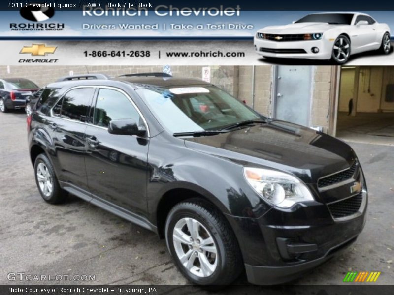 Black / Jet Black 2011 Chevrolet Equinox LT AWD