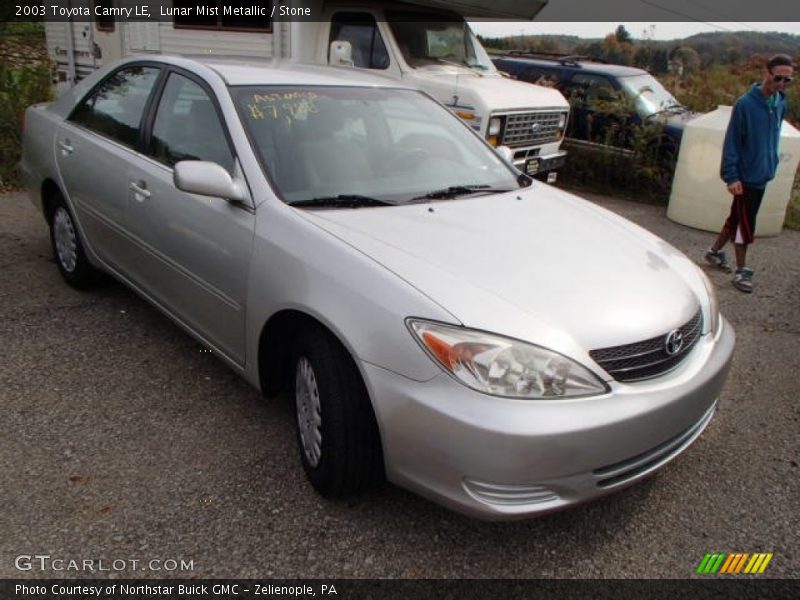 Lunar Mist Metallic / Stone 2003 Toyota Camry LE