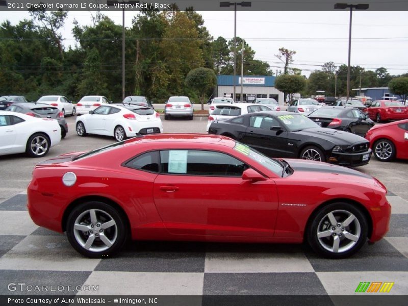 Victory Red / Black 2011 Chevrolet Camaro LS Coupe