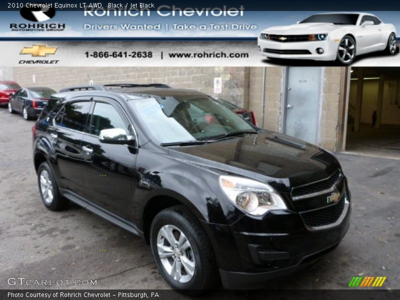 Black / Jet Black 2010 Chevrolet Equinox LT AWD