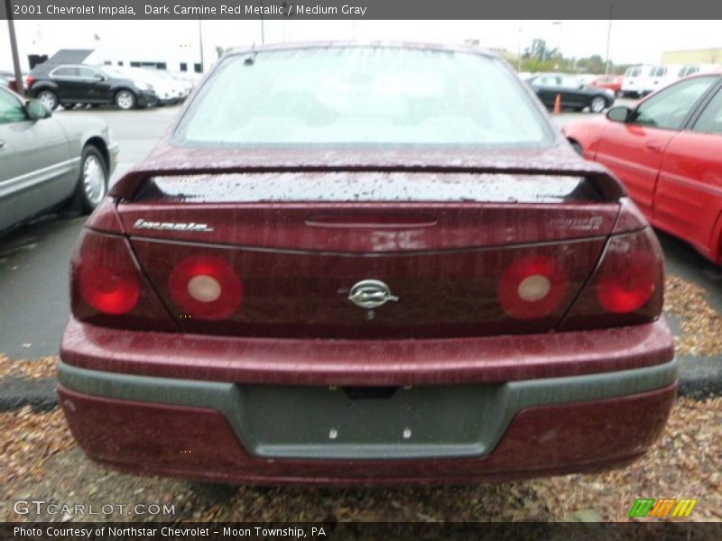 Dark Carmine Red Metallic / Medium Gray 2001 Chevrolet Impala