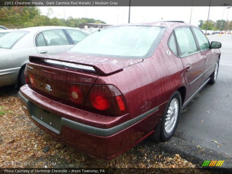 Dark Carmine Red Metallic / Medium Gray 2001 Chevrolet Impala