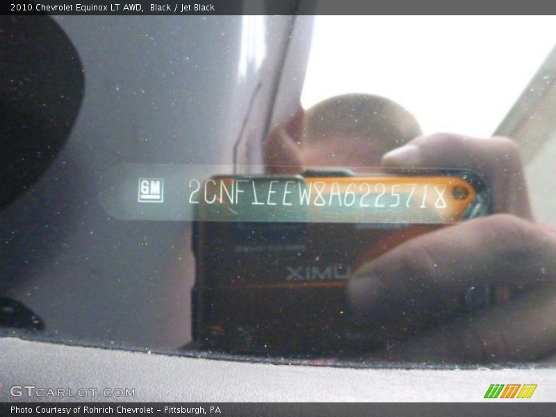 Black / Jet Black 2010 Chevrolet Equinox LT AWD