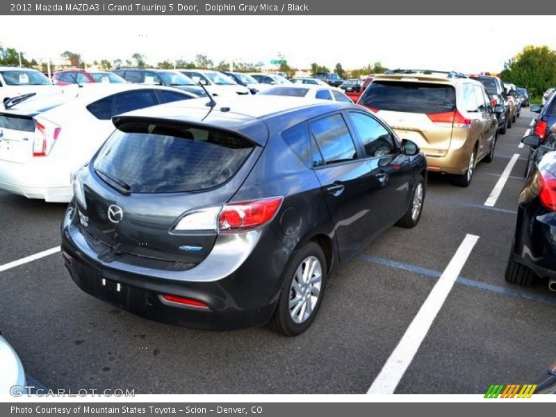 Dolphin Gray Mica / Black 2012 Mazda MAZDA3 i Grand Touring 5 Door