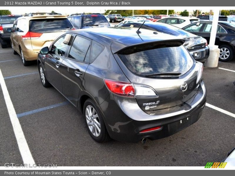 Dolphin Gray Mica / Black 2012 Mazda MAZDA3 i Grand Touring 5 Door