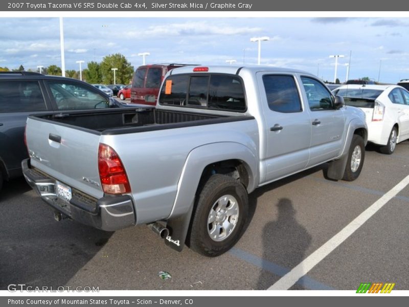 Silver Streak Mica / Graphite Gray 2007 Toyota Tacoma V6 SR5 Double Cab 4x4