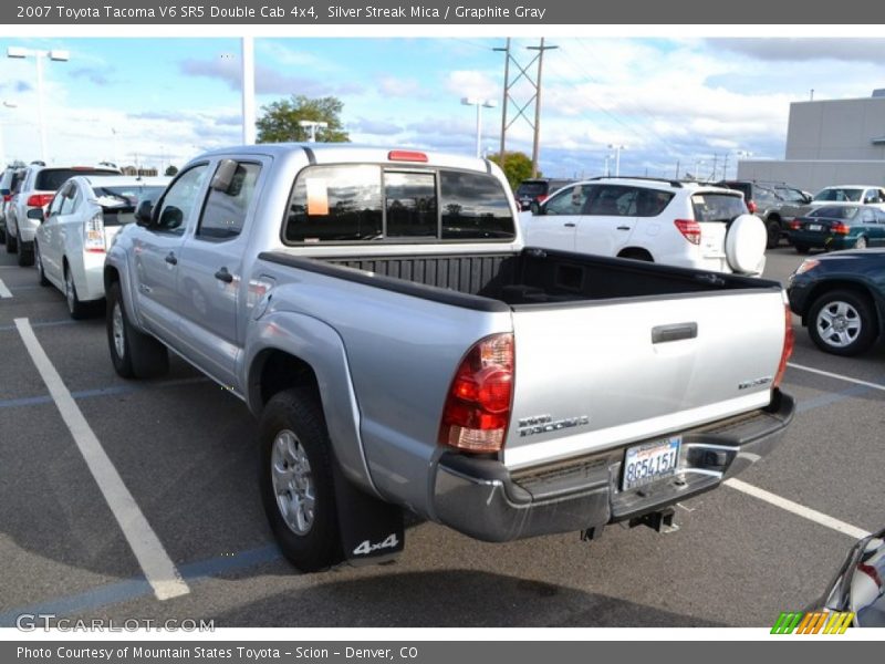 Silver Streak Mica / Graphite Gray 2007 Toyota Tacoma V6 SR5 Double Cab 4x4