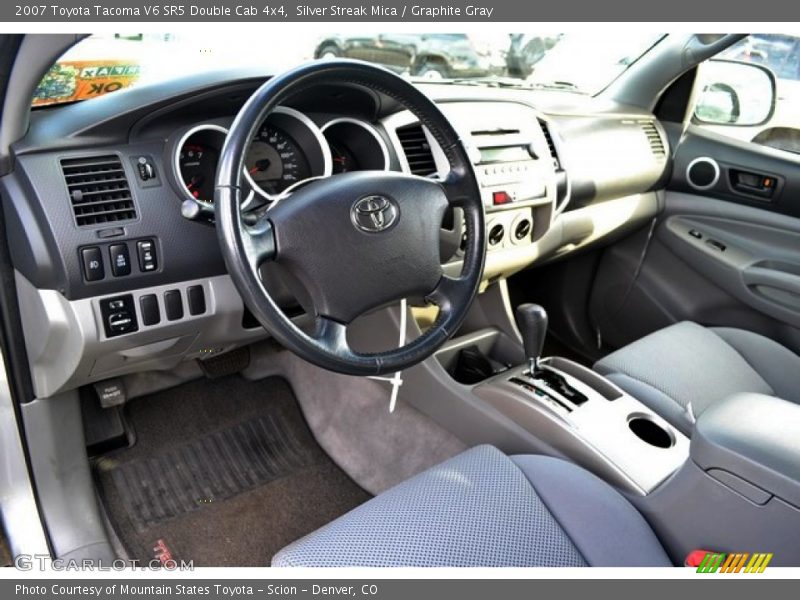 Silver Streak Mica / Graphite Gray 2007 Toyota Tacoma V6 SR5 Double Cab 4x4