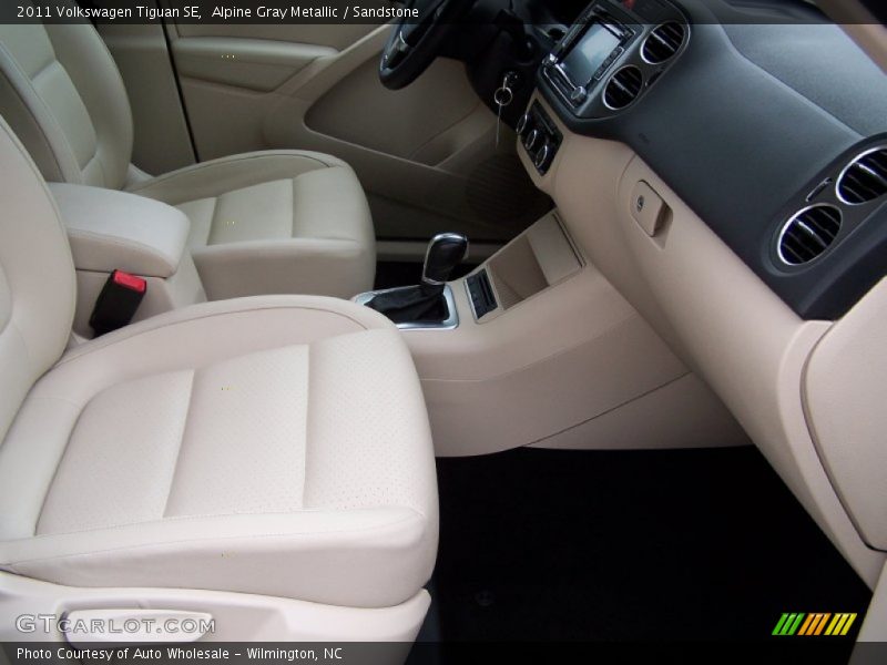 Alpine Gray Metallic / Sandstone 2011 Volkswagen Tiguan SE