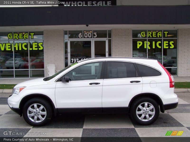 Taffeta White / Gray 2011 Honda CR-V SE