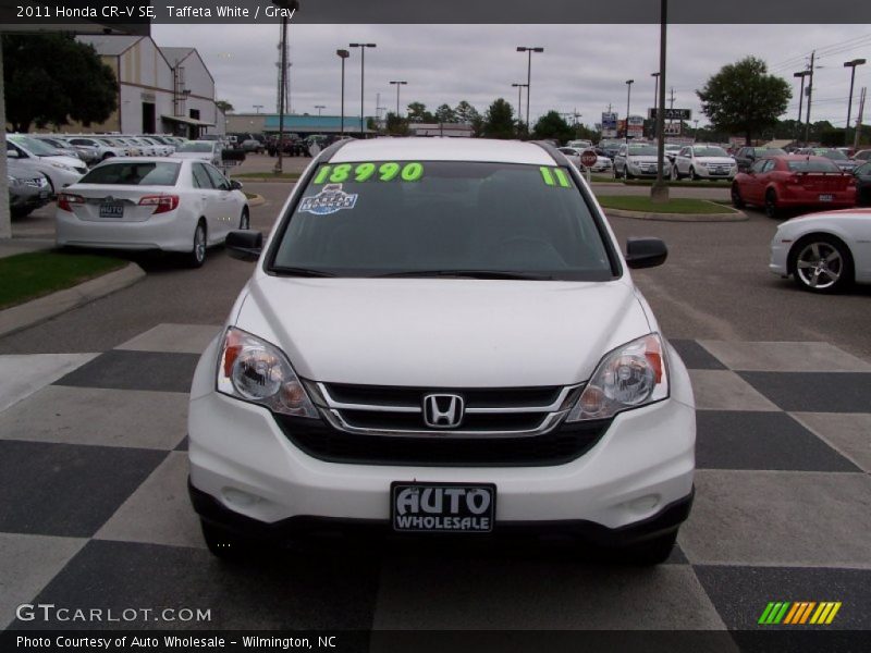 Taffeta White / Gray 2011 Honda CR-V SE