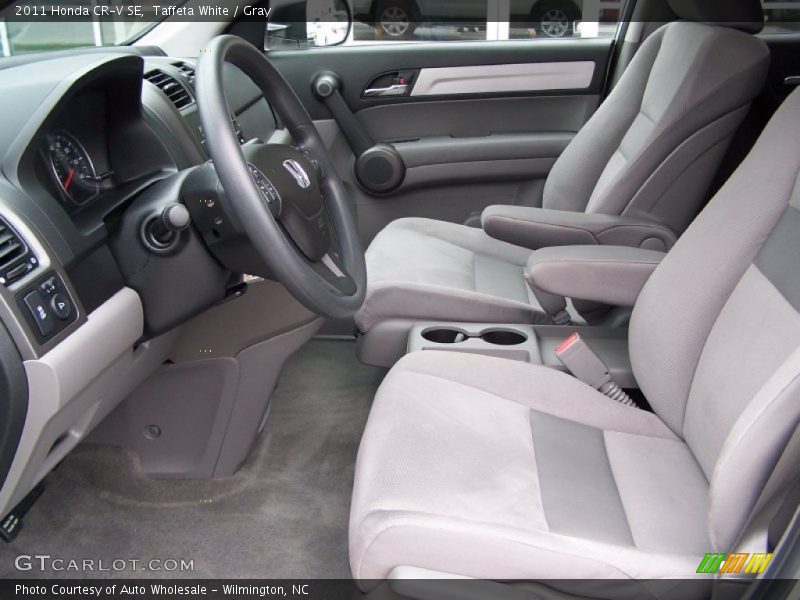 Taffeta White / Gray 2011 Honda CR-V SE