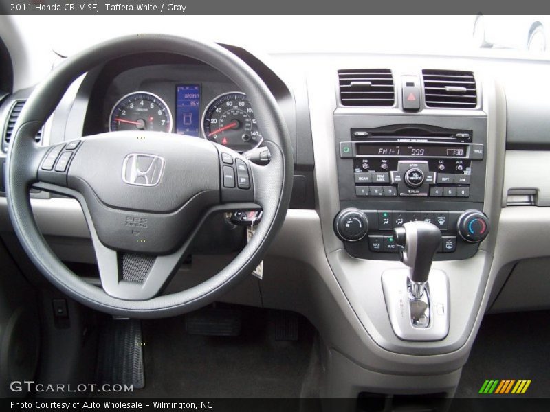 Taffeta White / Gray 2011 Honda CR-V SE