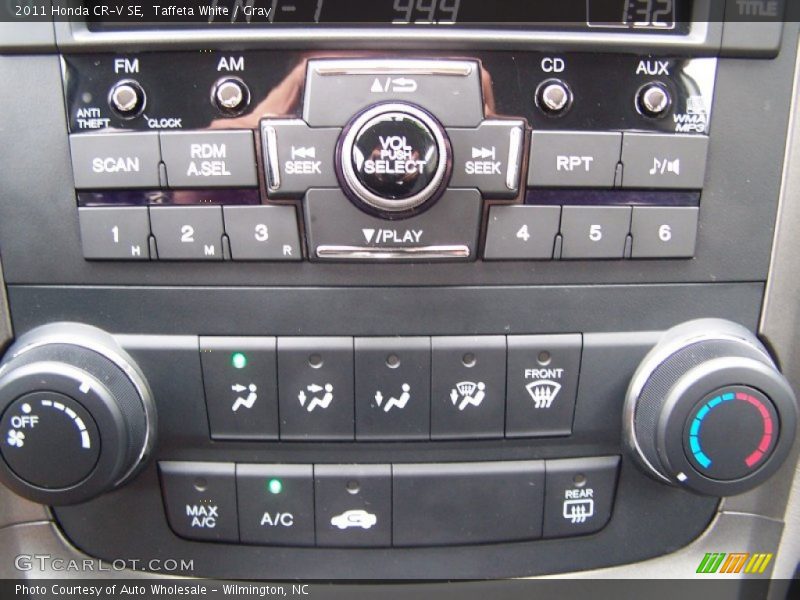 Taffeta White / Gray 2011 Honda CR-V SE