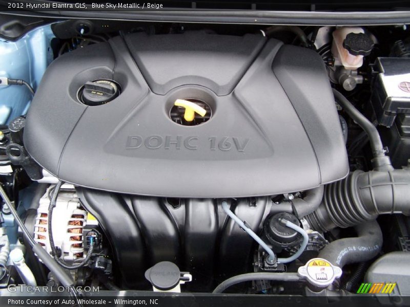 Blue Sky Metallic / Beige 2012 Hyundai Elantra GLS