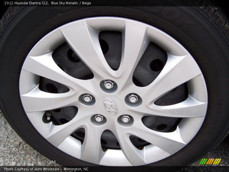 Blue Sky Metallic / Beige 2012 Hyundai Elantra GLS