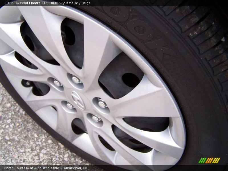 Blue Sky Metallic / Beige 2012 Hyundai Elantra GLS