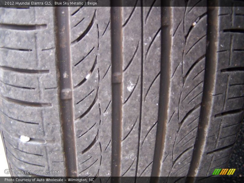 Blue Sky Metallic / Beige 2012 Hyundai Elantra GLS
