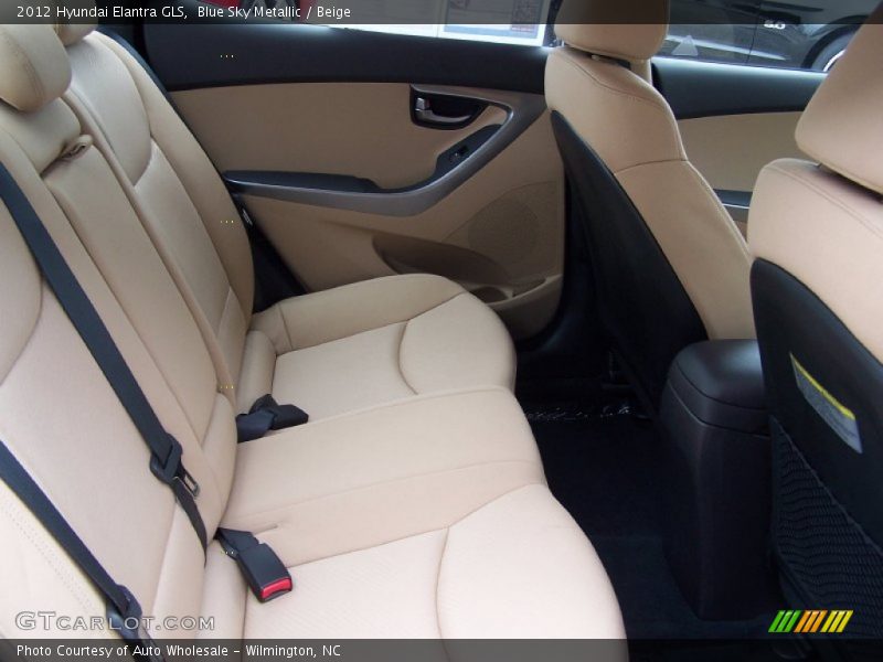 Blue Sky Metallic / Beige 2012 Hyundai Elantra GLS
