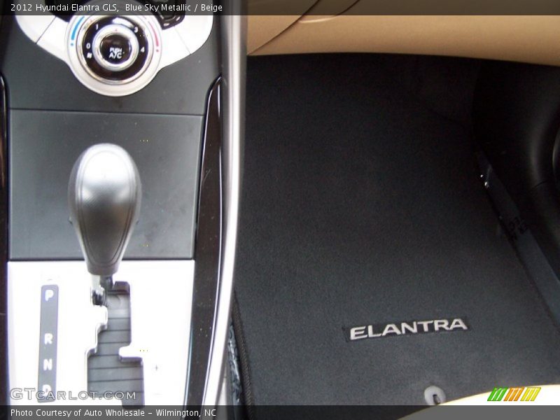 Blue Sky Metallic / Beige 2012 Hyundai Elantra GLS