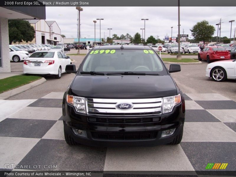Black / Medium Light Stone 2008 Ford Edge SEL