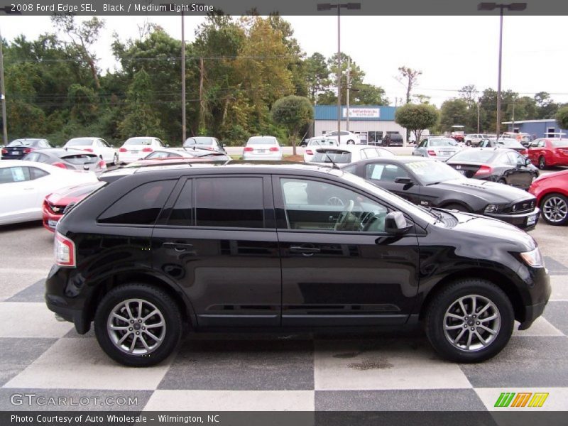 Black / Medium Light Stone 2008 Ford Edge SEL