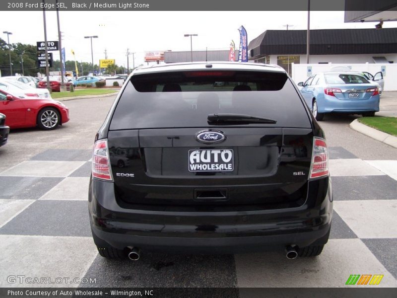 Black / Medium Light Stone 2008 Ford Edge SEL