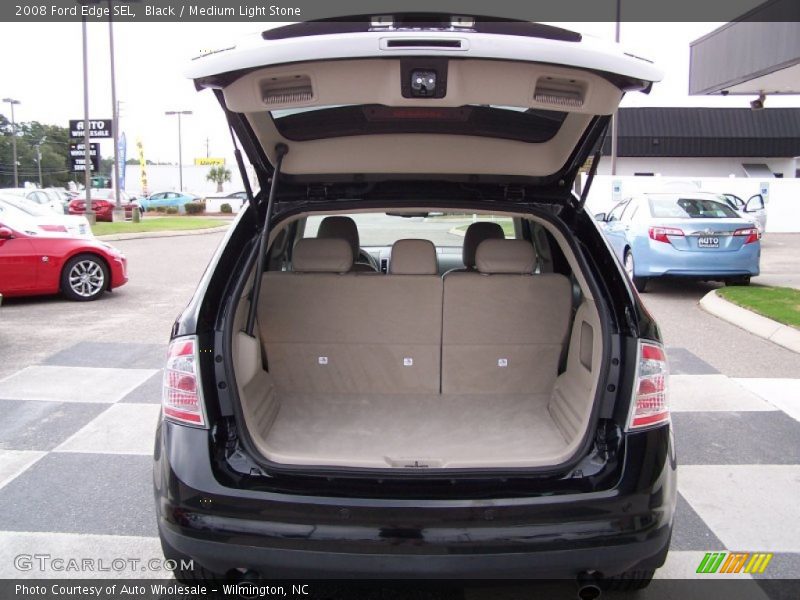 Black / Medium Light Stone 2008 Ford Edge SEL