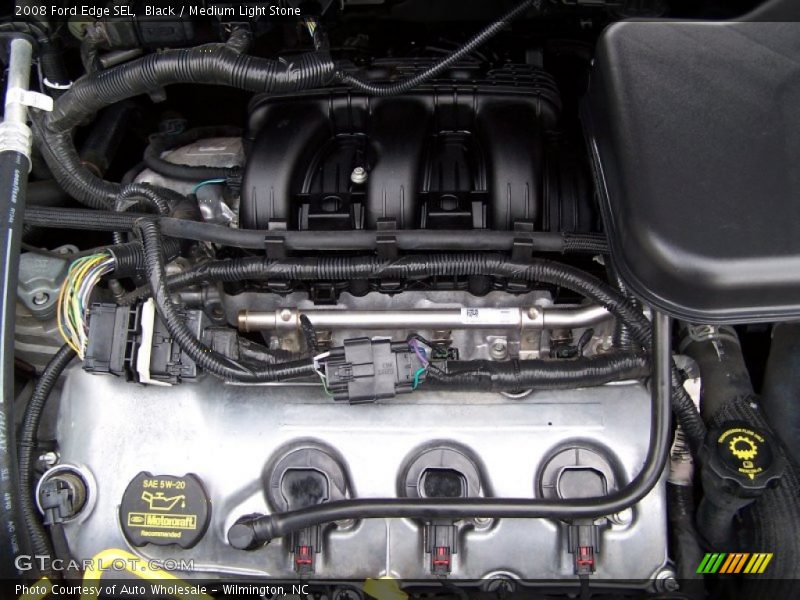 Black / Medium Light Stone 2008 Ford Edge SEL