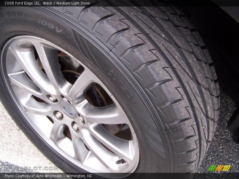 Black / Medium Light Stone 2008 Ford Edge SEL