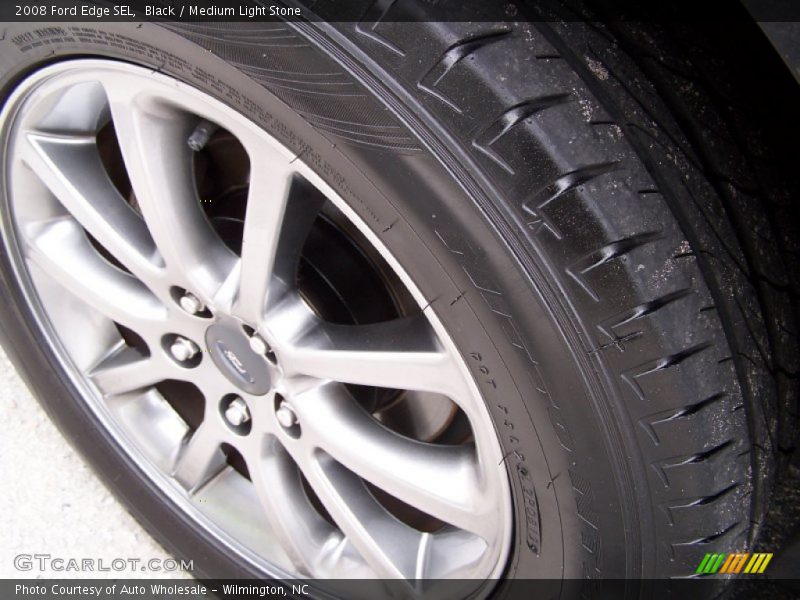 Black / Medium Light Stone 2008 Ford Edge SEL