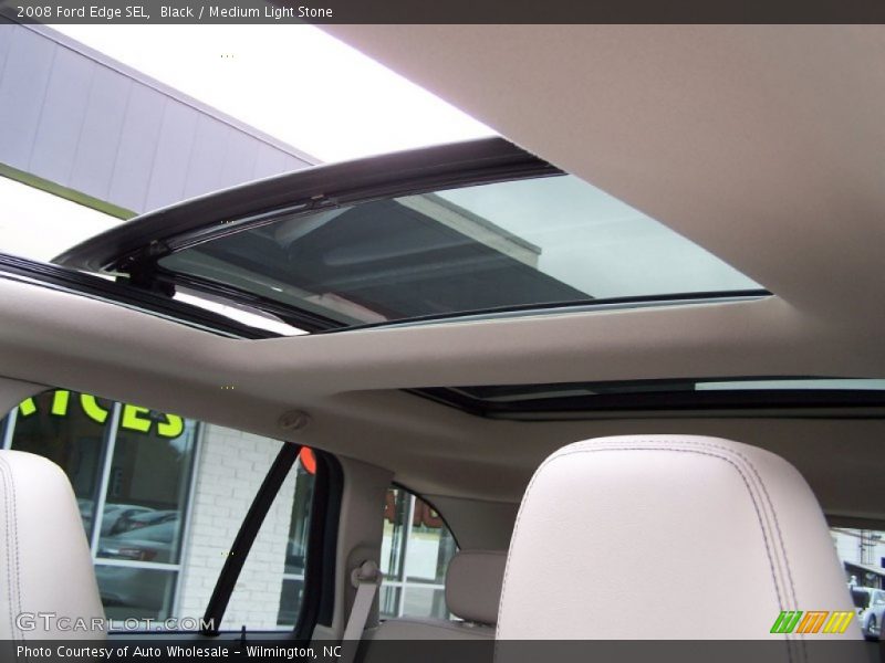 Black / Medium Light Stone 2008 Ford Edge SEL