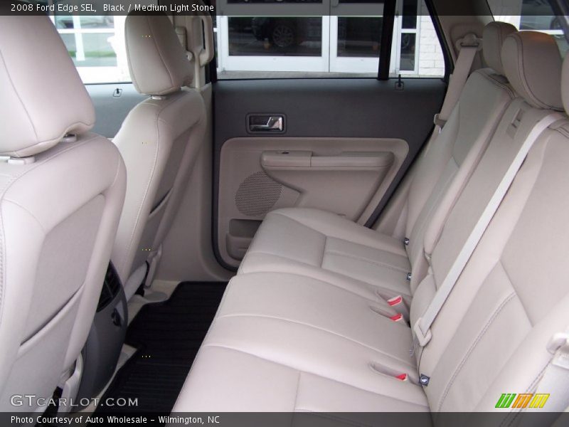 Black / Medium Light Stone 2008 Ford Edge SEL
