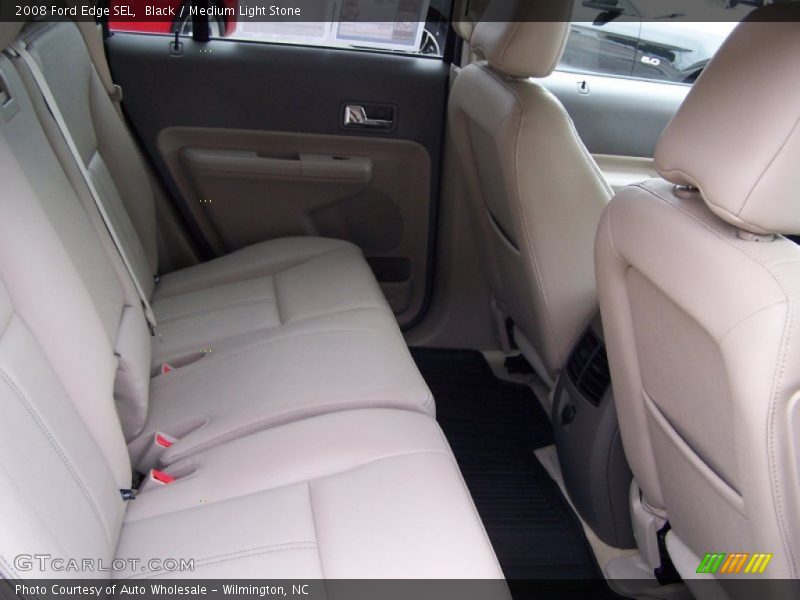 Black / Medium Light Stone 2008 Ford Edge SEL
