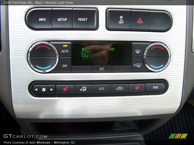 Black / Medium Light Stone 2008 Ford Edge SEL