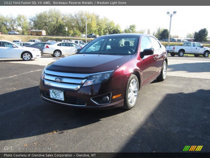 Bordeaux Reserve Metallic / Medium Light Stone 2012 Ford Fusion SEL V6 AWD