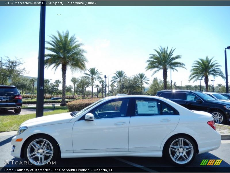 Polar White / Black 2014 Mercedes-Benz C 250 Sport