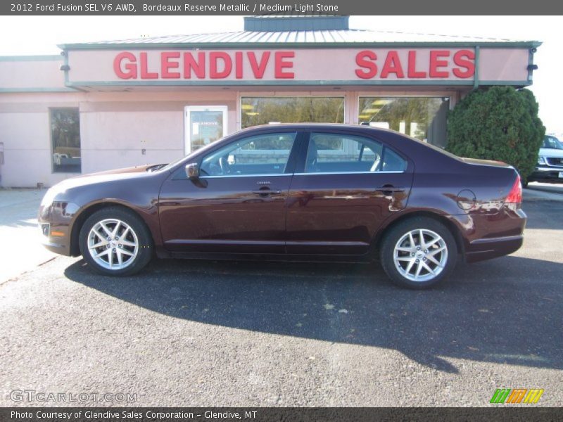 Bordeaux Reserve Metallic / Medium Light Stone 2012 Ford Fusion SEL V6 AWD