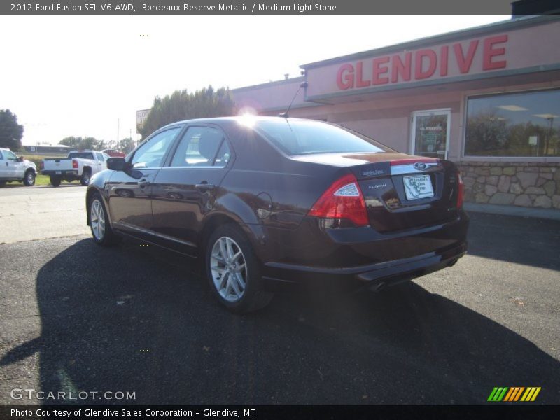 Bordeaux Reserve Metallic / Medium Light Stone 2012 Ford Fusion SEL V6 AWD
