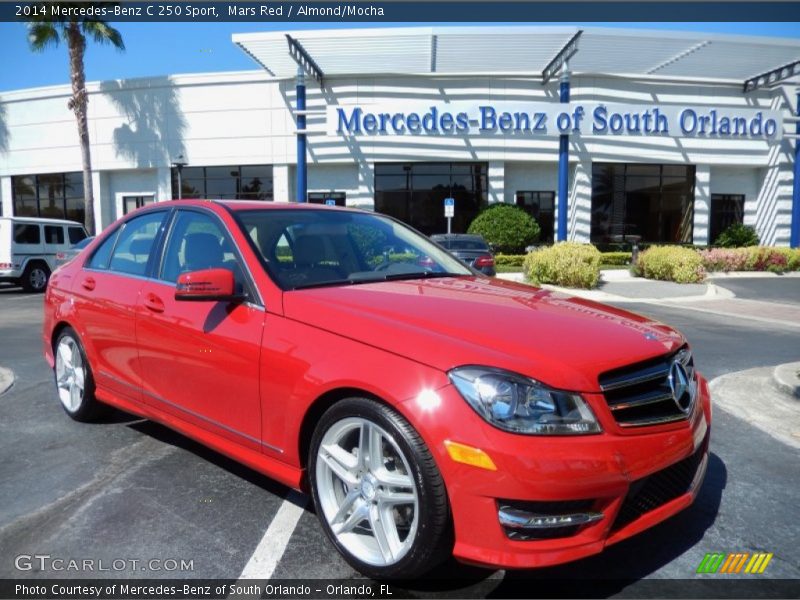 Mars Red / Almond/Mocha 2014 Mercedes-Benz C 250 Sport